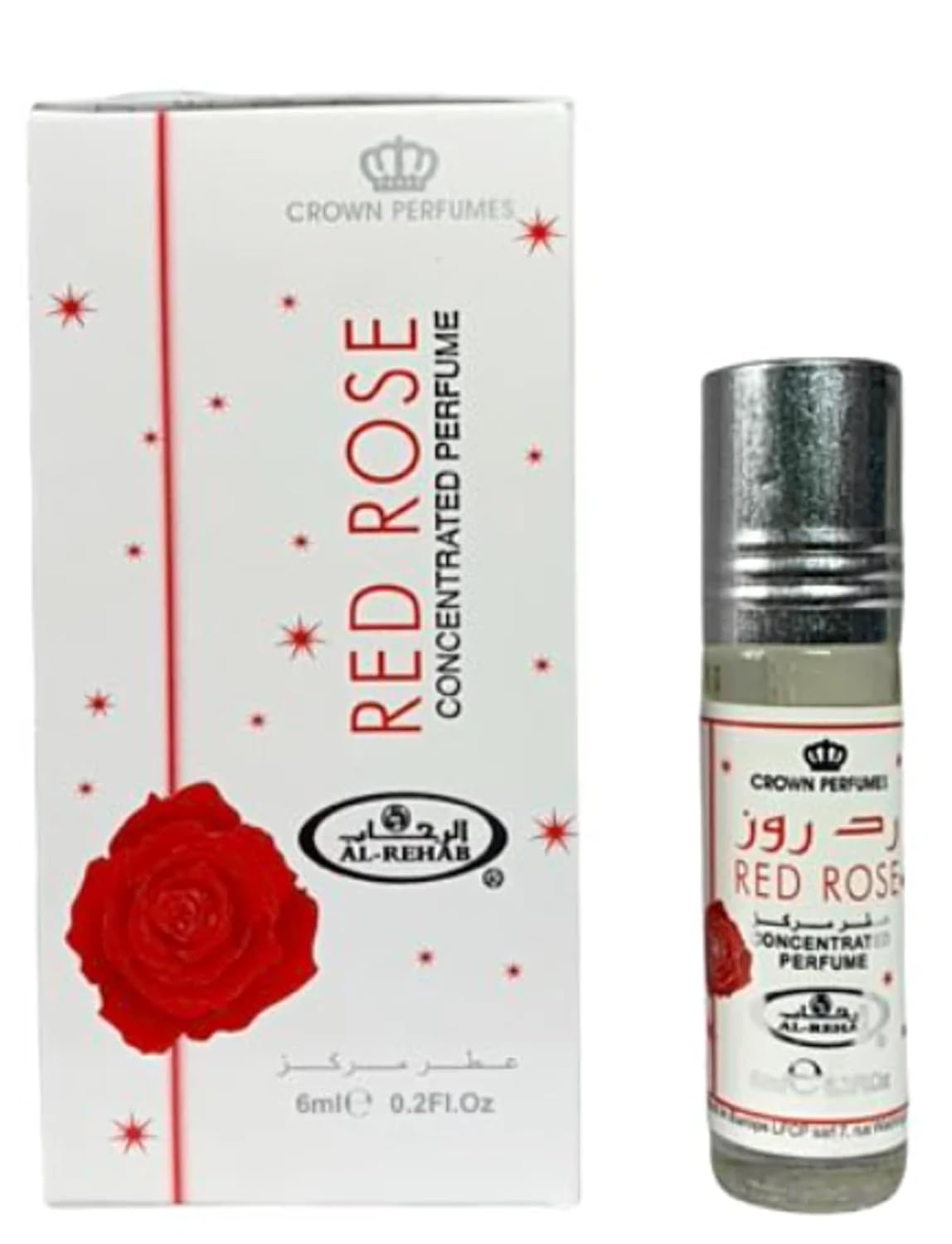 Al-Rehab Red Rose Concentrated Perfume Oil for Unisex