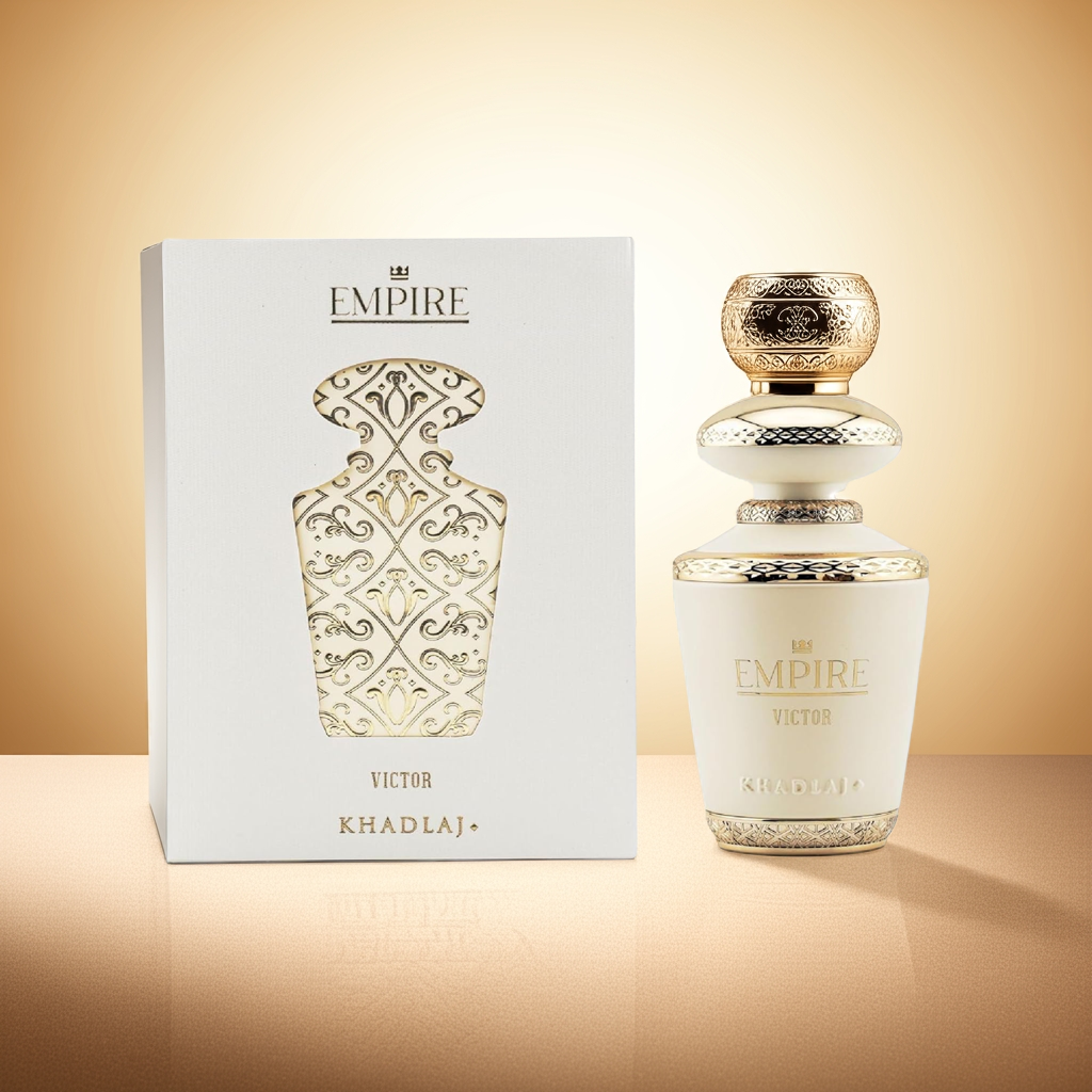 Empire Victor by Khadlaj unisex perfume with ornate packaging and elegant bottle, ideal for gifting in the perfumes & colognes category.