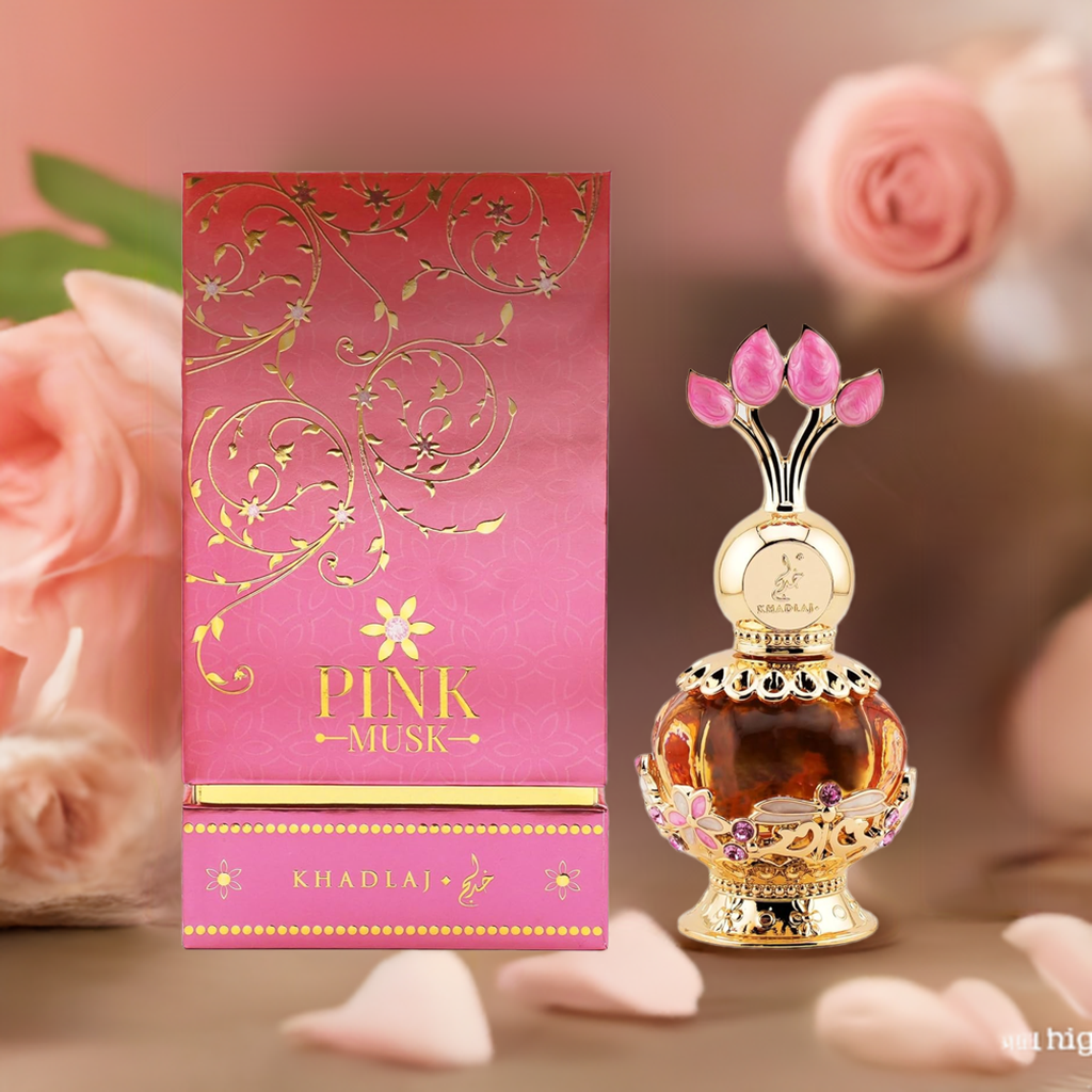Khadlaj Pink Musk Concentrated Perfume Oil for Women