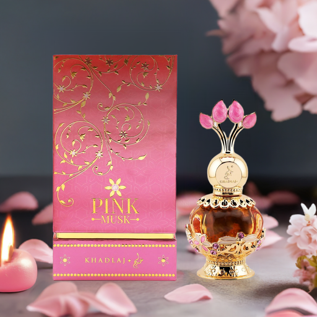Khadlaj Pink Musk Concentrated Perfume Oil for Women