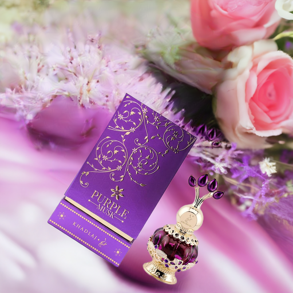 Khadlaj Purple Musk Concentrated Perfume Oil for Women