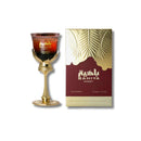 Arabiyat Prestige La Di Da perfume box and glass with gold stand