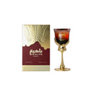 Arabiyat Prestige La Di Da perfume box and glass with gold stand