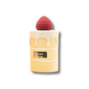 Arabiyat Sugar Coconut Chiffon Eau de Parfum 3.4 fl.oz in a cake-shaped bottle with strawberry top, blending coconut, vanilla, and musk notes.