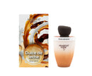 Arabiyat Dulce De Leche EDP 100ml with packaging, featuring caramel and milk swirl design. Sweet caramel vanilla fragrance for personal care.