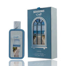 Fragrance box with beach scene and spray bottle