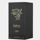 Eternal Vanille perfume packaging with black box and gold tree emblem