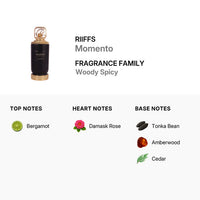 Unisex woody floral perfume with bergamot, Damask rose, amberwood notes