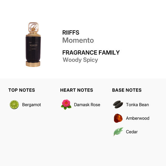 Unisex woody floral perfume with bergamot, Damask rose, amberwood notes