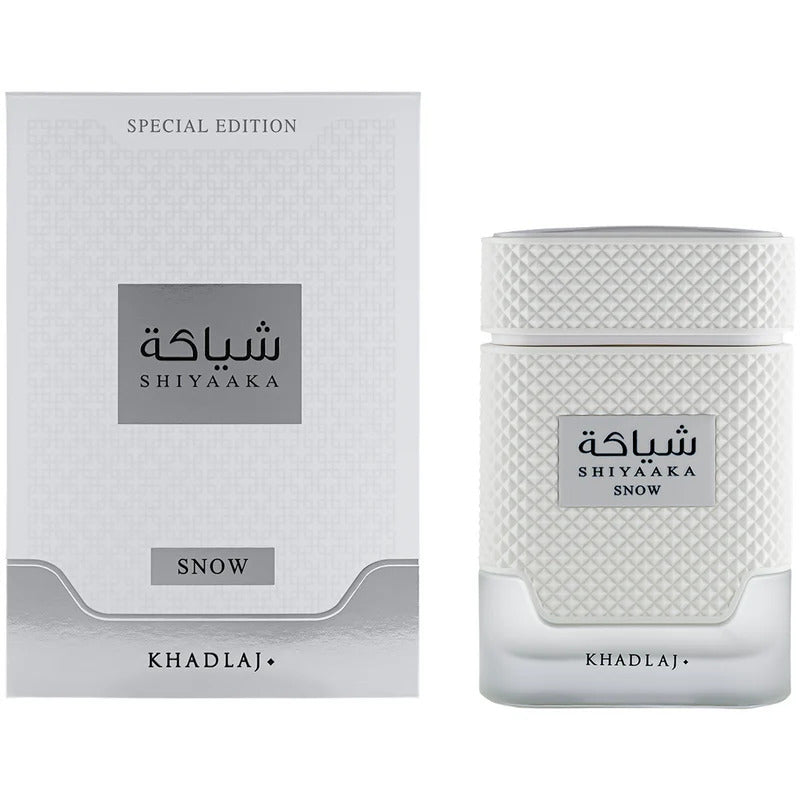 Khadlaj Shiyaaka Snow Fragrance for Men - Cool Scent | Citrus