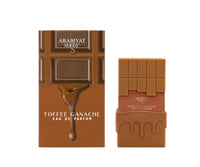 Arabiyat Sugar Toffee Ganache EDP 100ml with chocolate bar-inspired box and bottle design, ideal for sweet gourmand fragrance lovers.