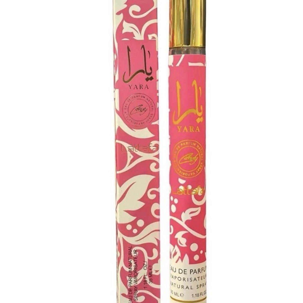 Lattafa Yara Candy Travel Size Eau de Parfum for Women.