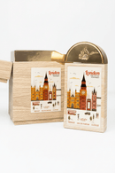 London perfume box with cityscape illustration