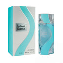 Sama perfume box and bottle with blue accents for men